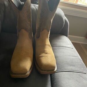 Men's Irish Setter Square-Toe Tan Leather Boots